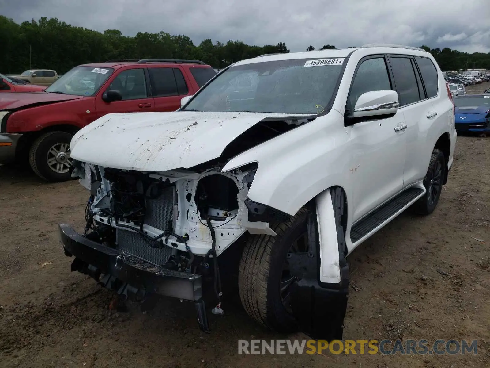 2 fotografías del automóvil dañado JTJGM7BX1M5273766 LEXUS GX 2021