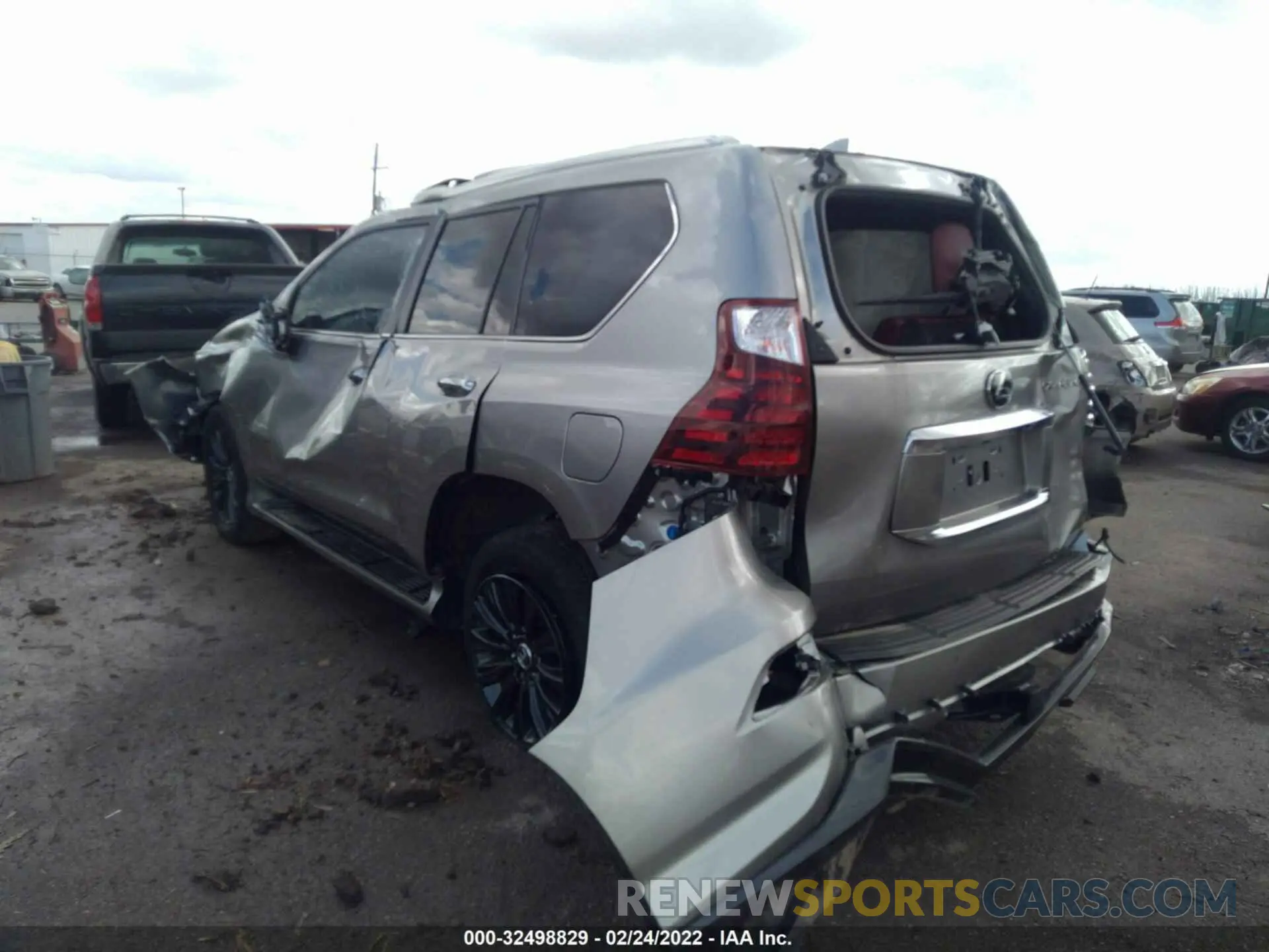 3 fotografías del automóvil dañado JTJGM7BX2M5275199 LEXUS GX 2021