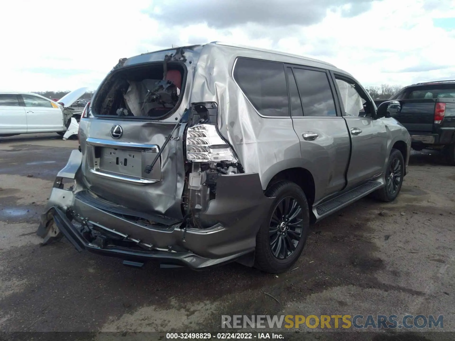 4 fotografías del automóvil dañado JTJGM7BX2M5275199 LEXUS GX 2021