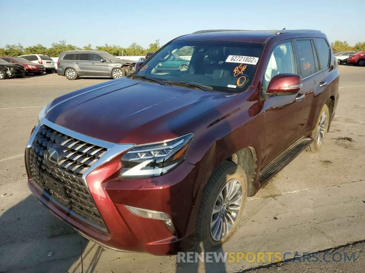 2 fotografías del automóvil dañado JTJGM7BX2M5304653 LEXUS GX 2021