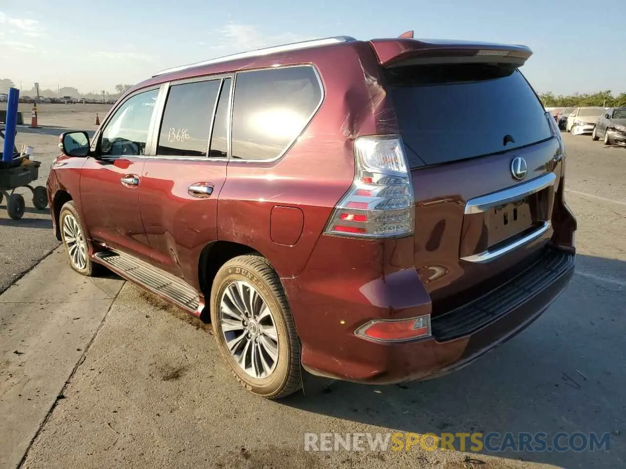 3 fotografías del automóvil dañado JTJGM7BX2M5304653 LEXUS GX 2021