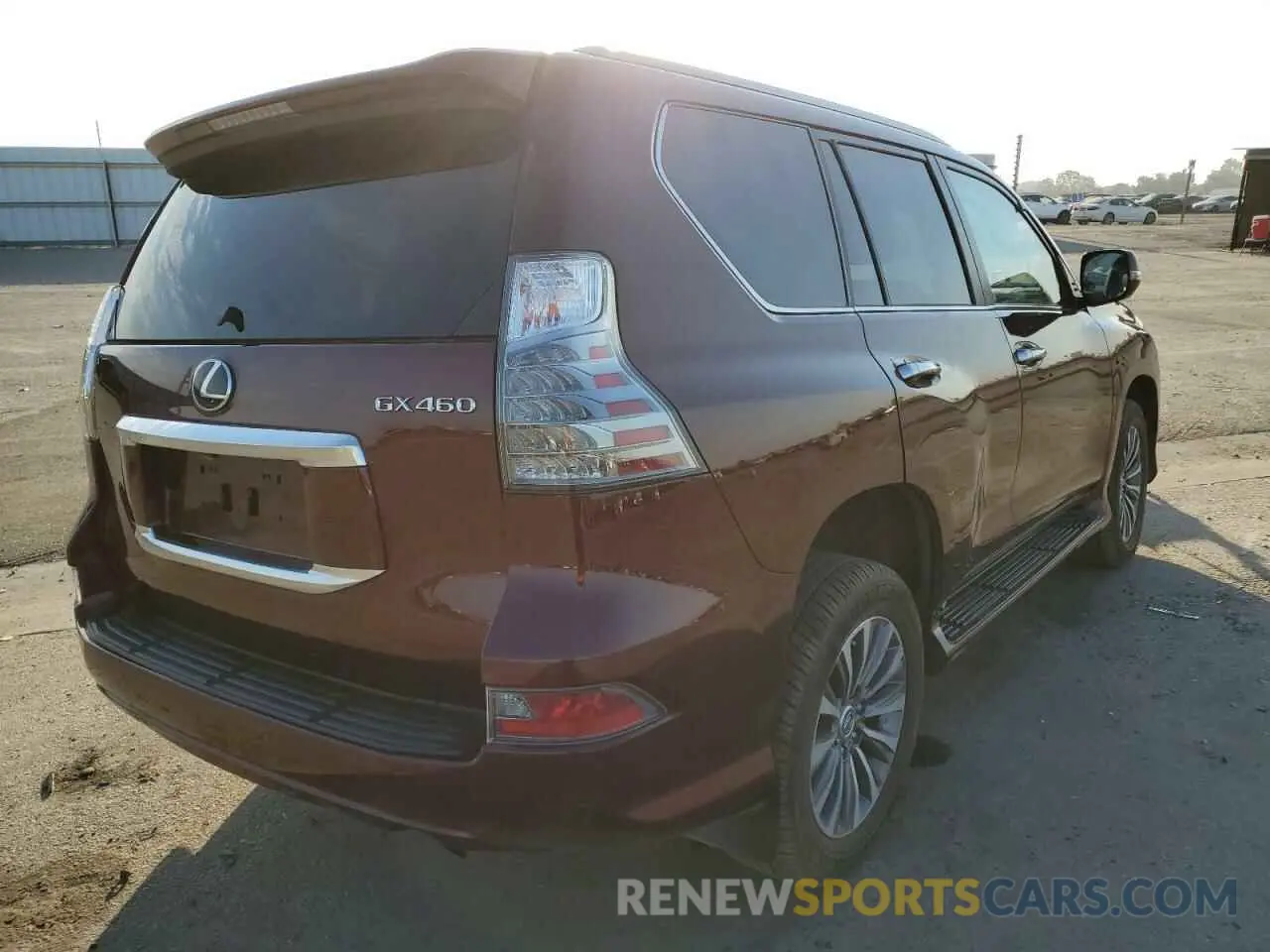 4 fotografías del automóvil dañado JTJGM7BX2M5304653 LEXUS GX 2021