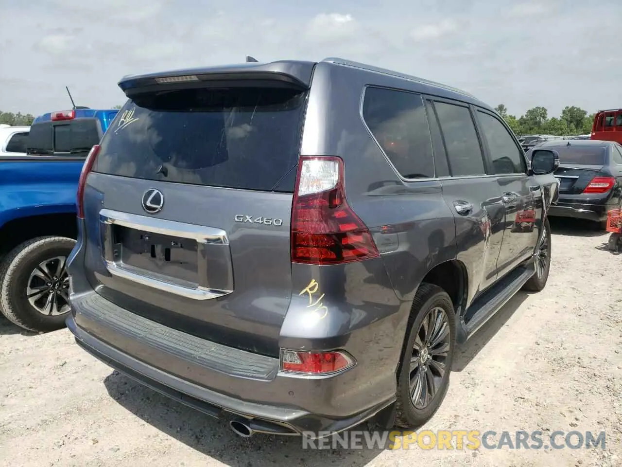 4 fotografías del automóvil dañado JTJGM7BX3M5270335 LEXUS GX 2021