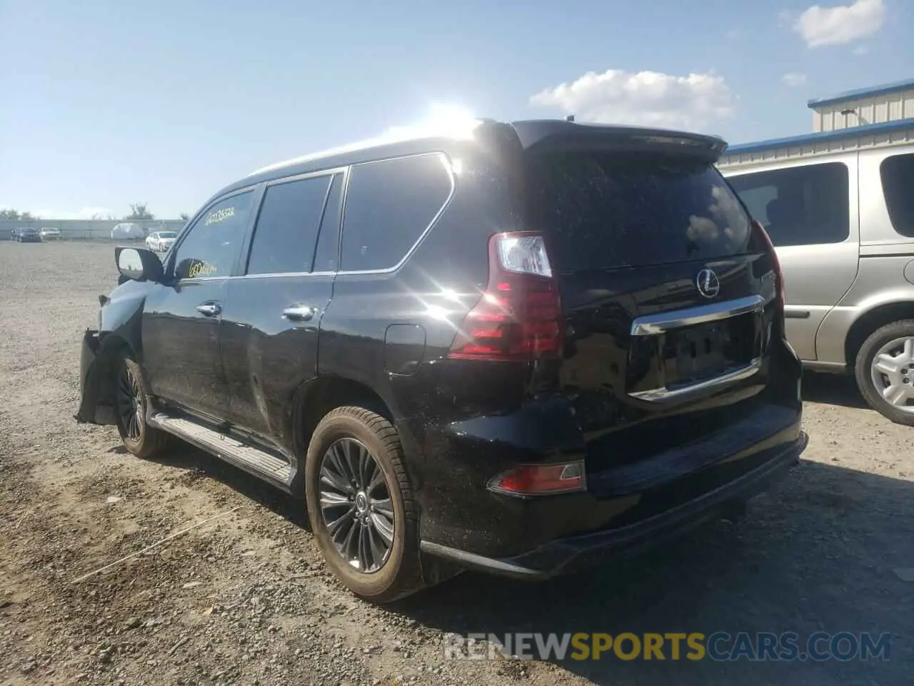 3 fotografías del automóvil dañado JTJGM7BX7M5288627 LEXUS GX 2021