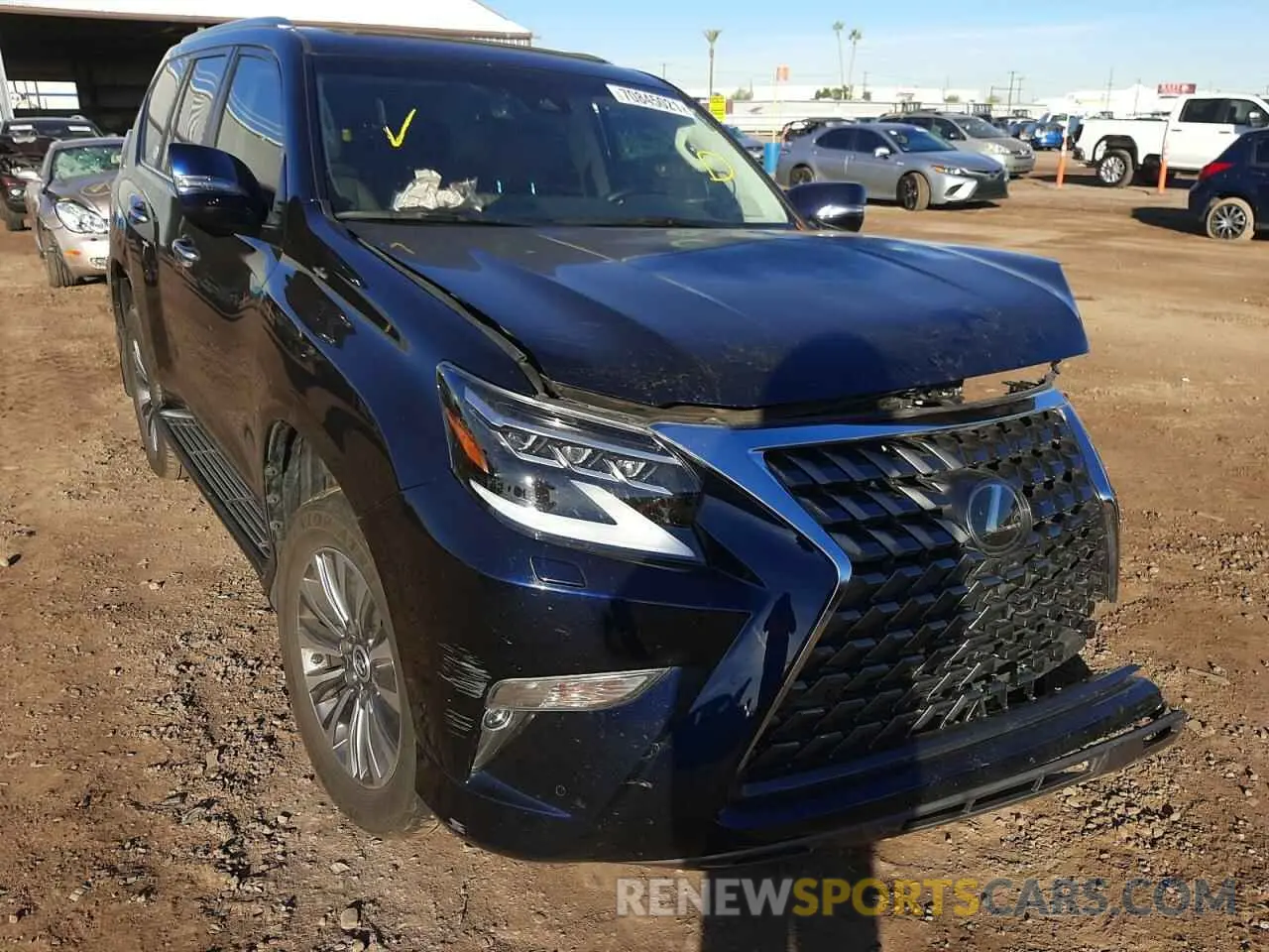 1 fotografías del automóvil dañado JTJGM7BXXM5272714 LEXUS GX 2021
