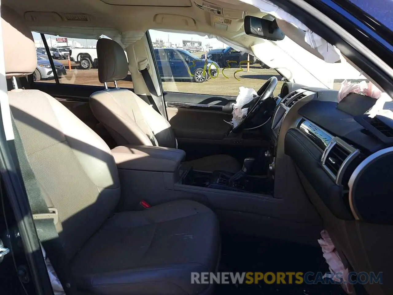 5 fotografías del automóvil dañado JTJGM7BXXM5272714 LEXUS GX 2021