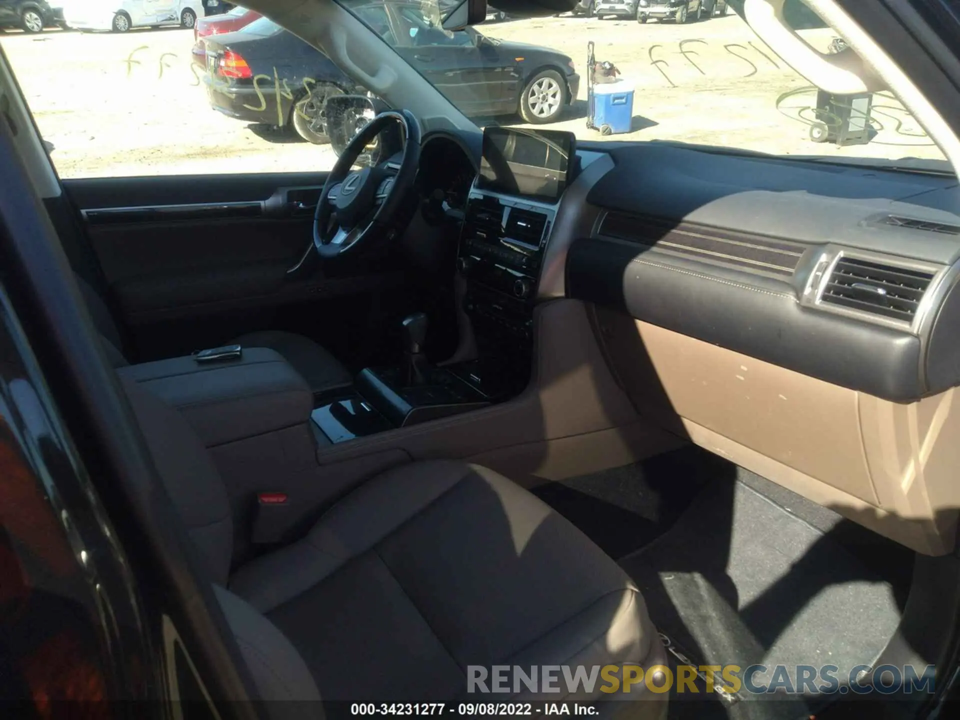5 fotografías del automóvil dañado JTJAM7BX2N5331410 LEXUS GX 2022