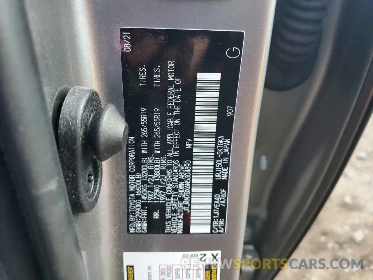 13 fotografías del automóvil dañado JTJAM7BX6N5304890 LEXUS GX 2022