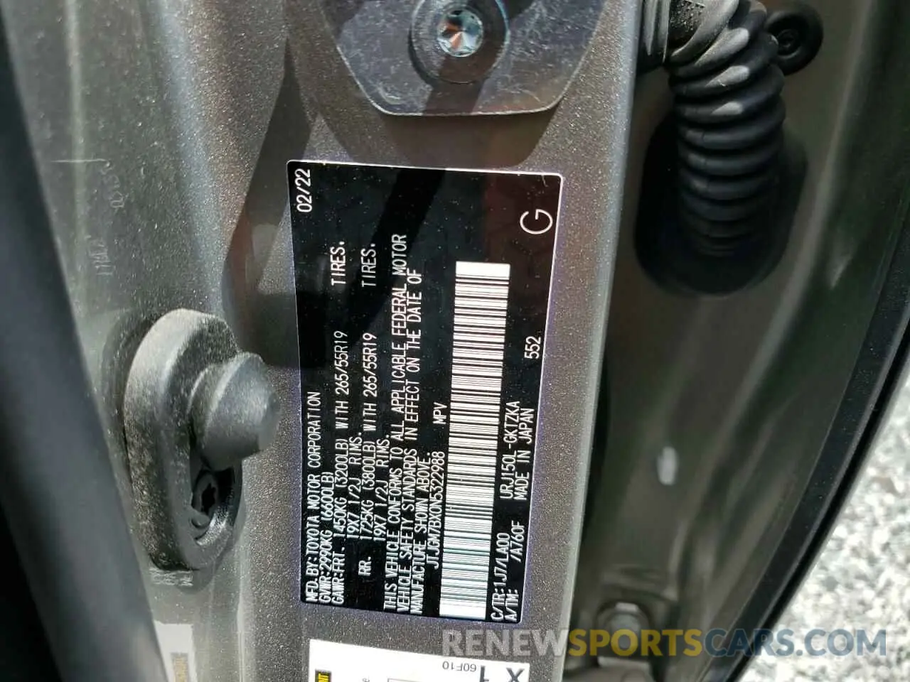 13 fotografías del automóvil dañado JTJGM7BX0N5322988 LEXUS GX 2022