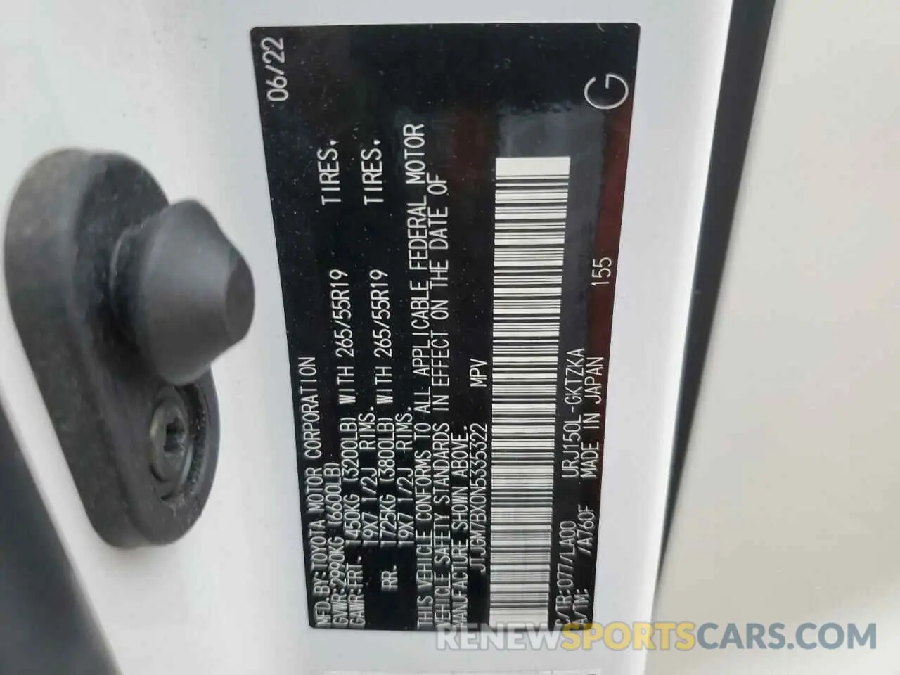 13 fotografías del automóvil dañado JTJGM7BX0N5335322 LEXUS GX 2022