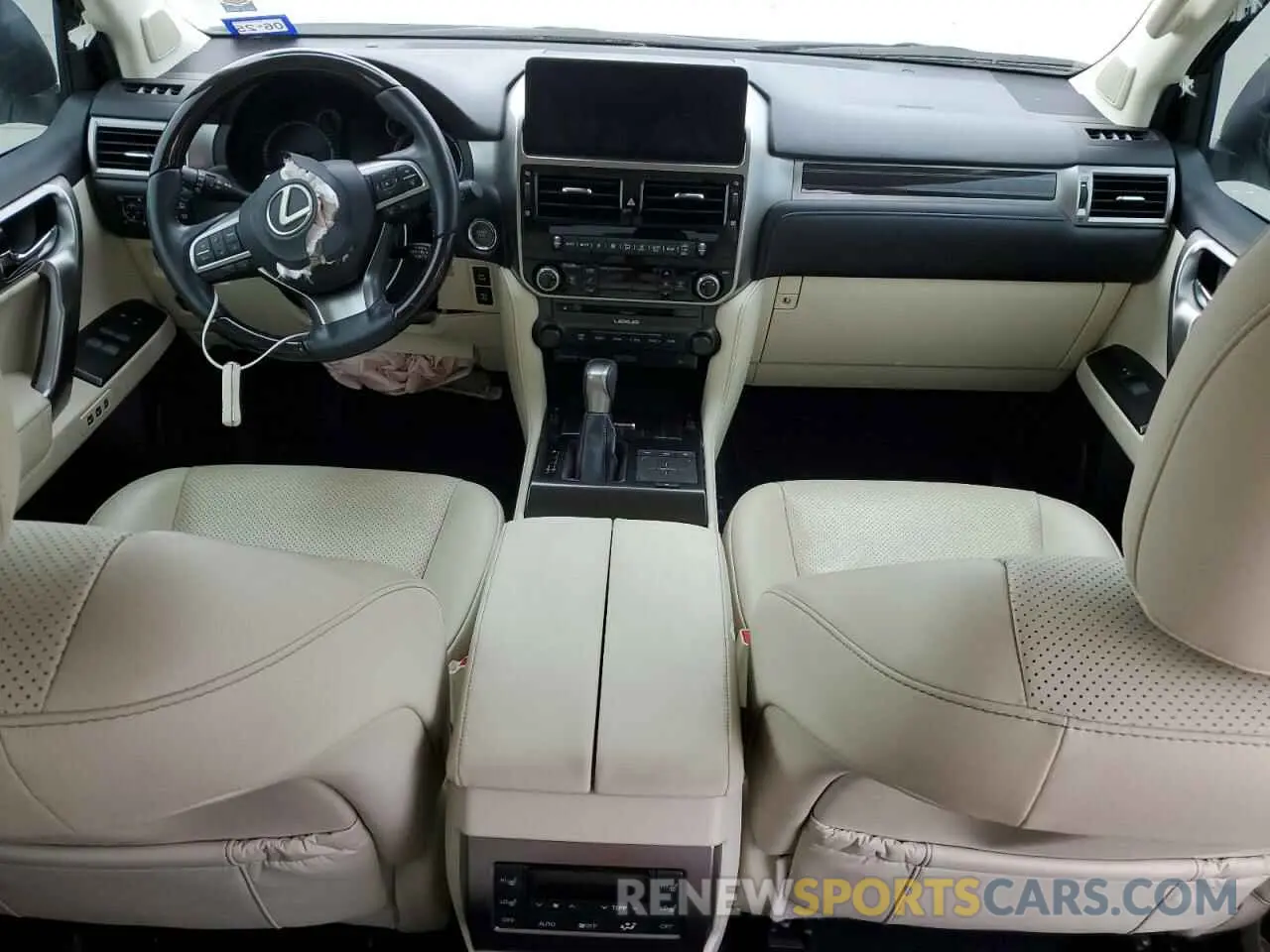 8 fotografías del automóvil dañado JTJGM7BX0N5335322 LEXUS GX 2022
