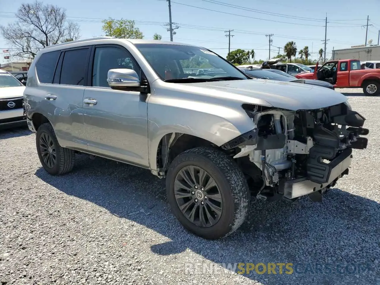 4 fotografías del automóvil dañado JTJAM7BX0P5368300 LEXUS GX 2023