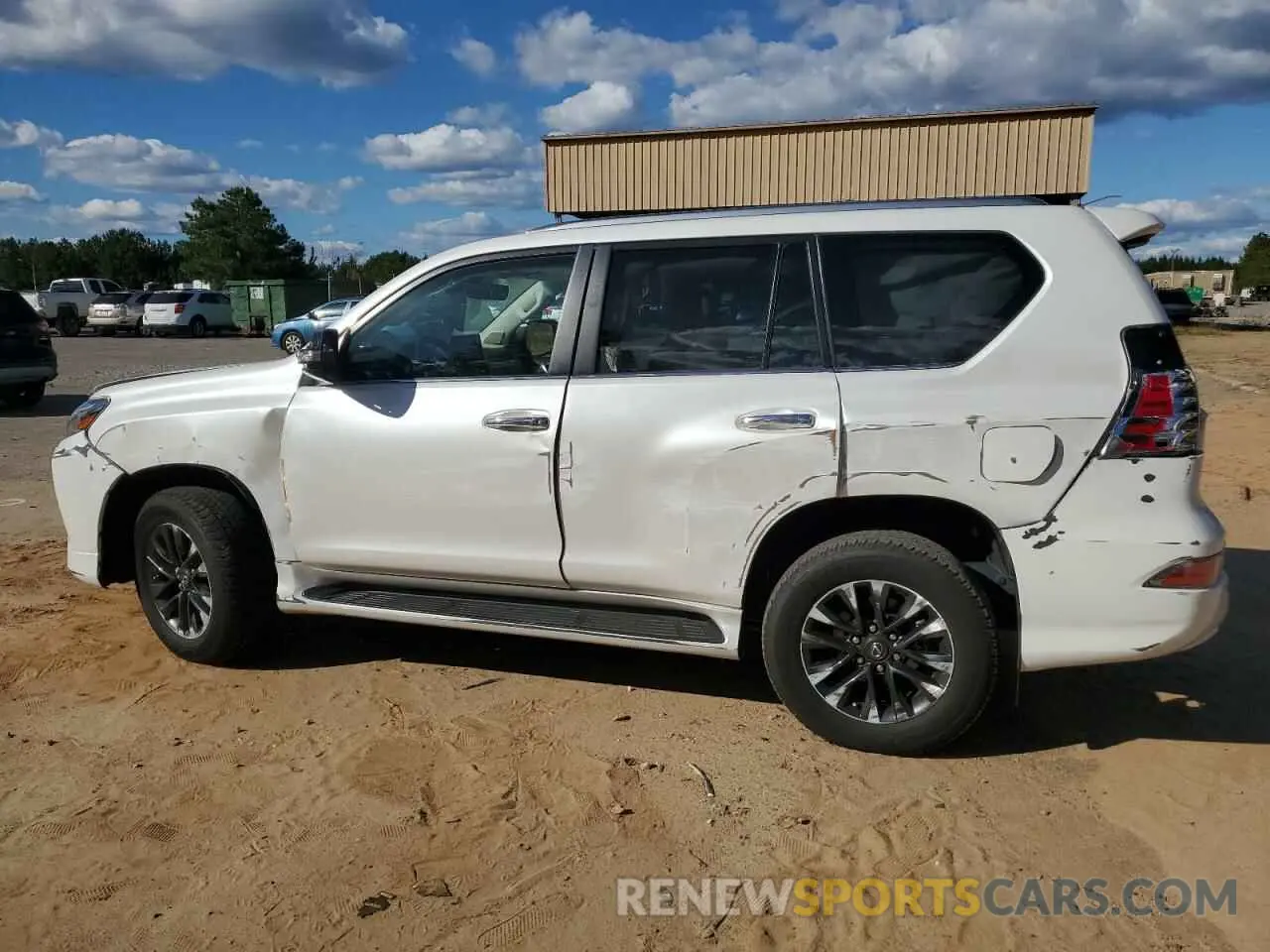 2 fotografías del automóvil dañado JTJAM7BX1P5346032 LEXUS GX 2023