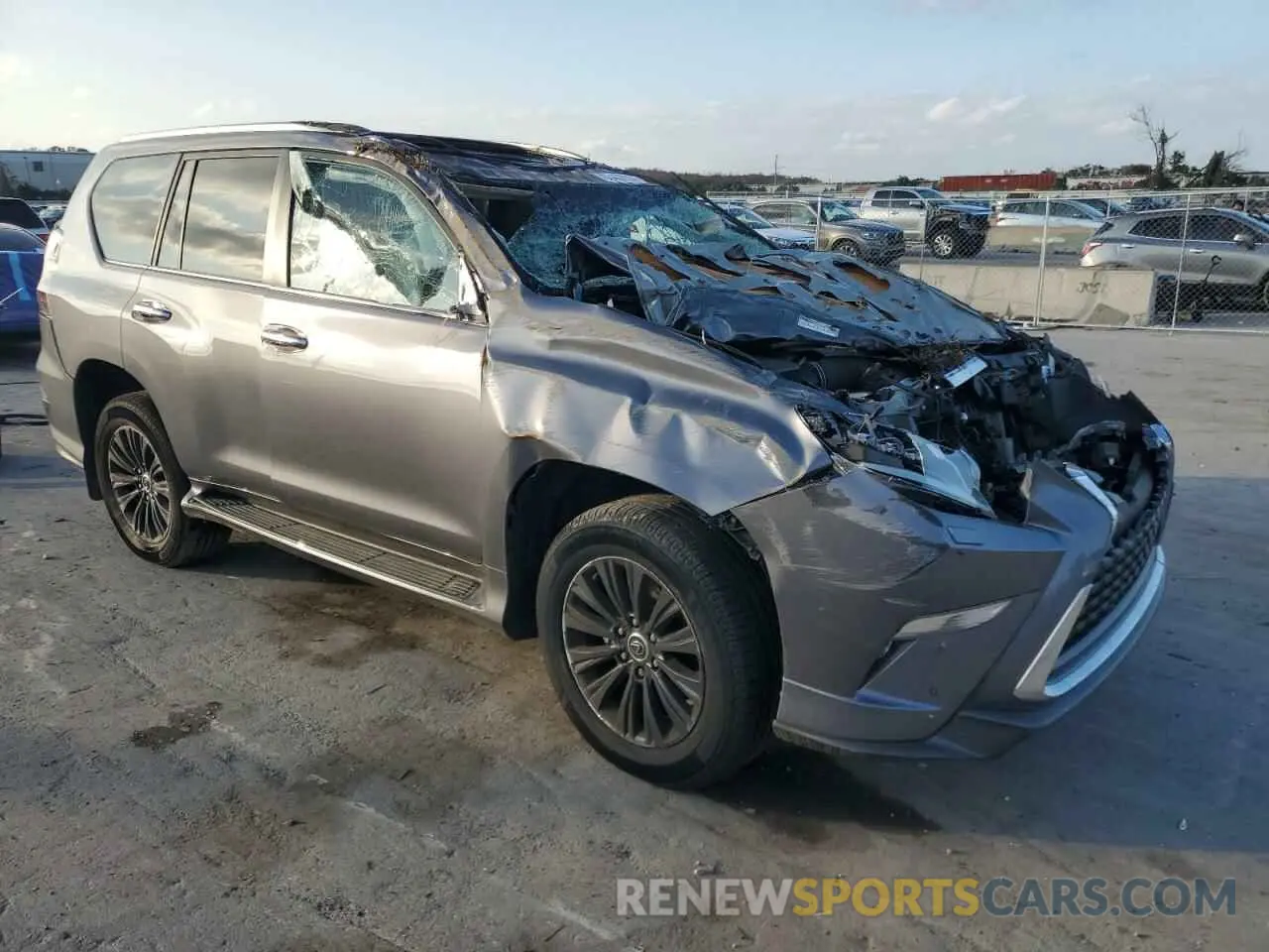4 fotografías del automóvil dañado JTJAM7BX5P5342078 LEXUS GX 2023