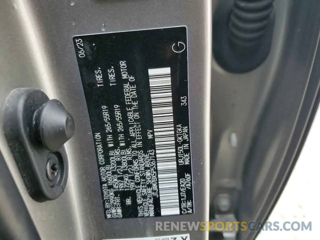13 fotografías del automóvil dañado JTJAM7BX5P5367143 LEXUS GX 2023