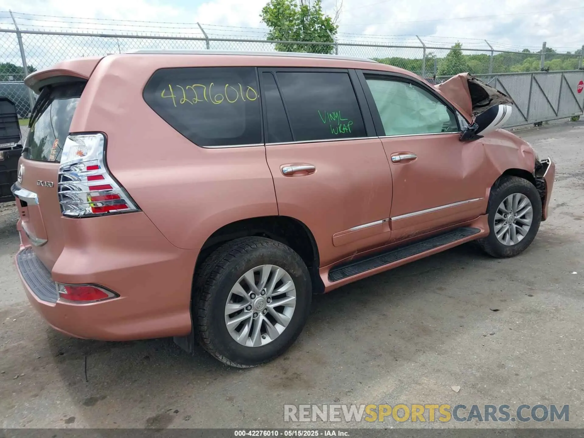 4 fotografías del automóvil dañado JTJBM7FX1K5235388 LEXUS GX 460 2019