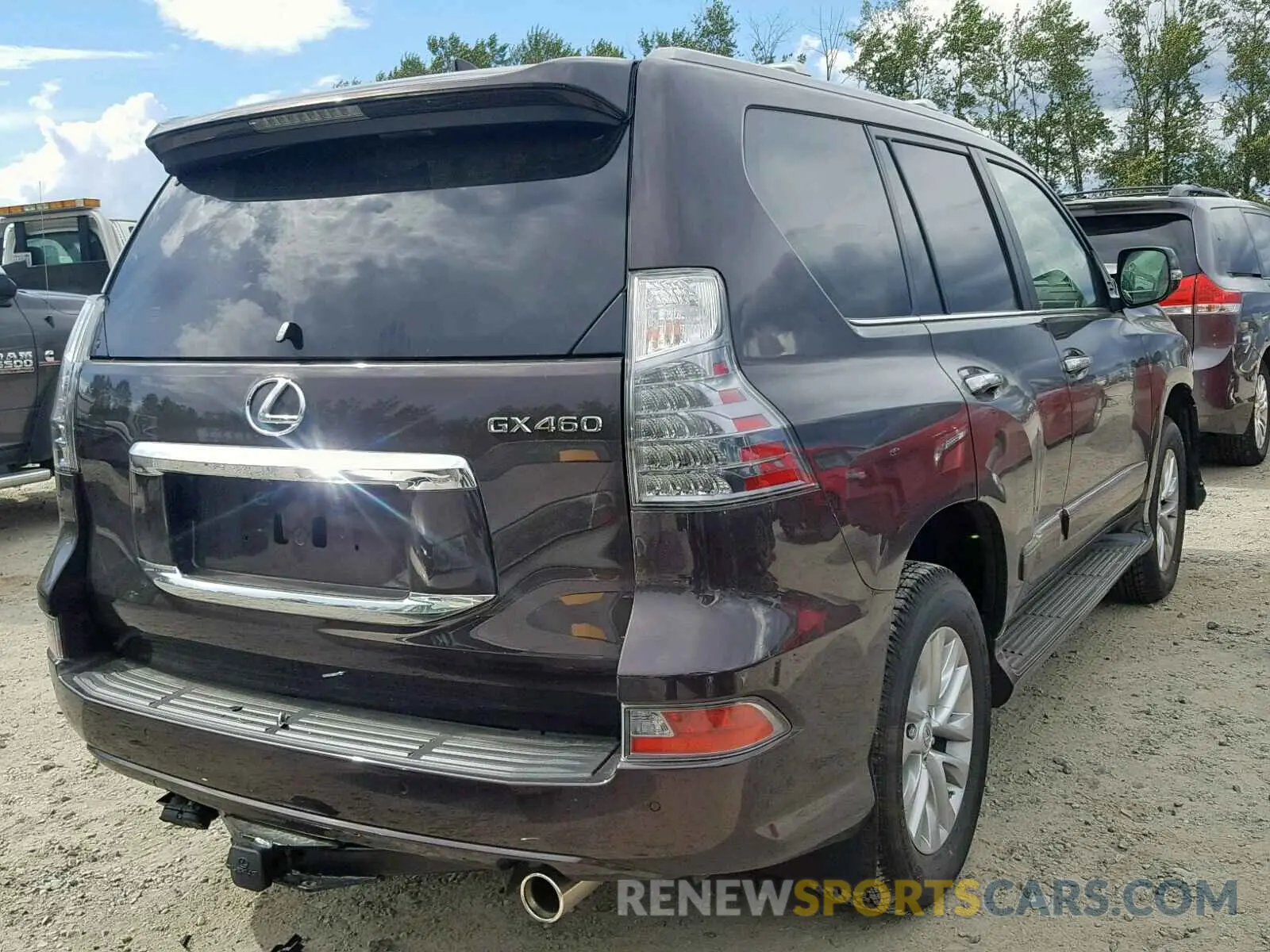 4 fotografías del automóvil dañado JTJBM7FX2K5218003 LEXUS GX 460 2019