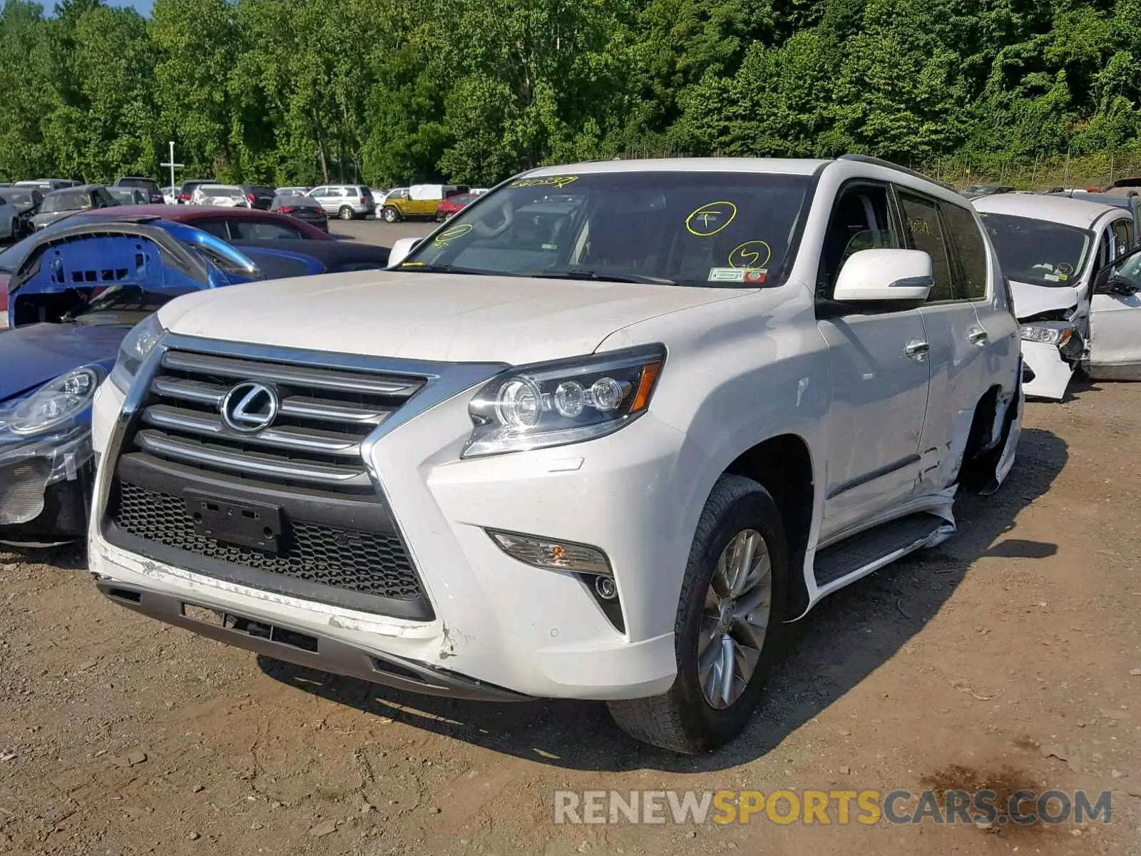 2 fotografías del automóvil dañado JTJBM7FX3K5226899 LEXUS GX 460 2019