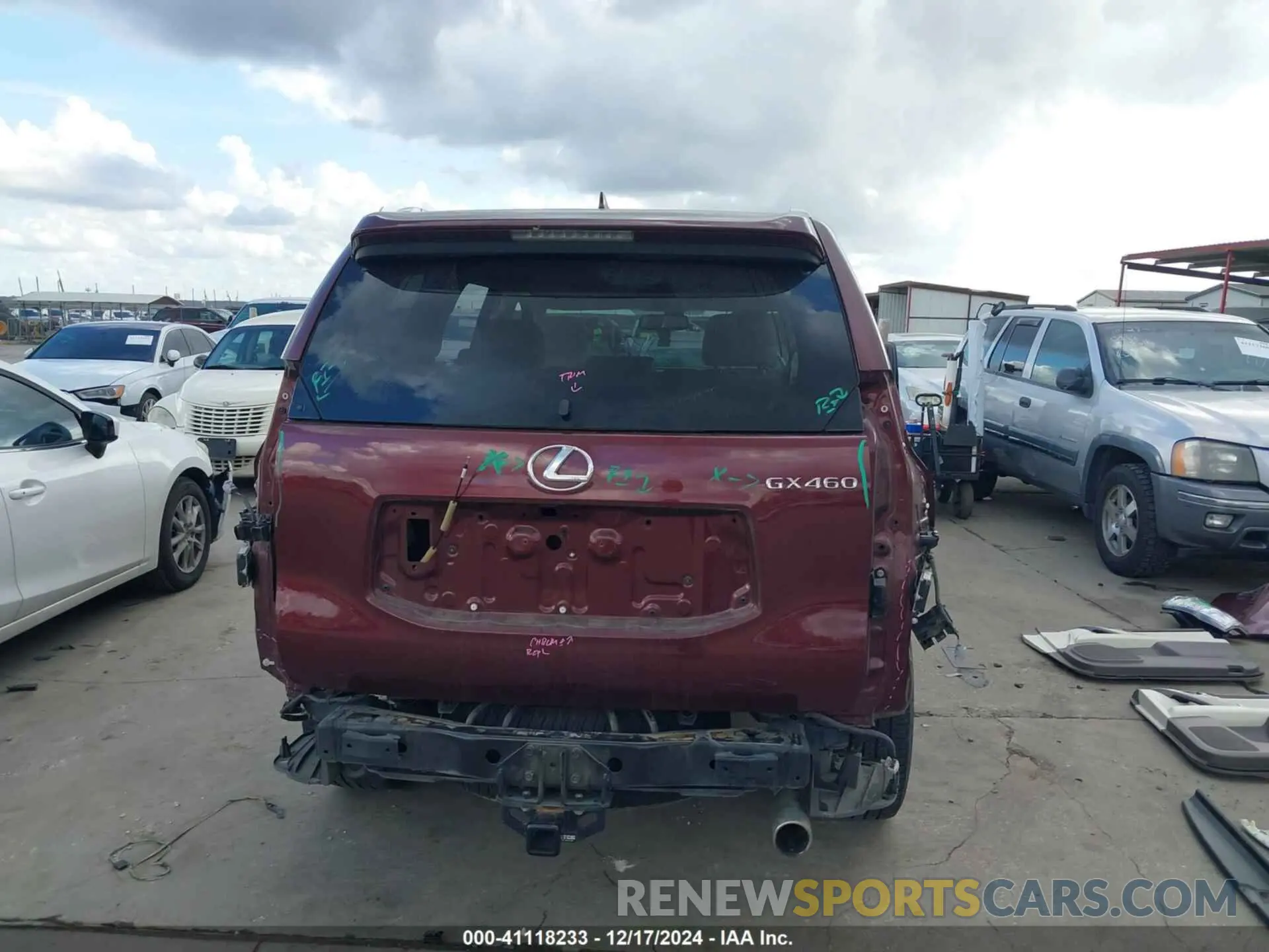 17 fotografías del automóvil dañado JTJBM7FX3K5239345 LEXUS GX 460 2019