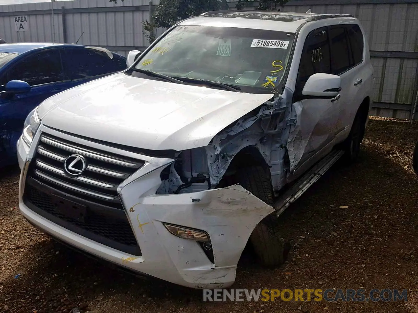 2 fotografías del automóvil dañado JTJBM7FXXK5219626 LEXUS GX 460 2019