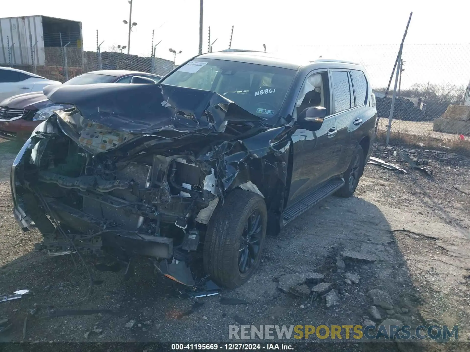 2 fotografías del automóvil dañado JTJAM7BX1L5244885 LEXUS GX 460 2020