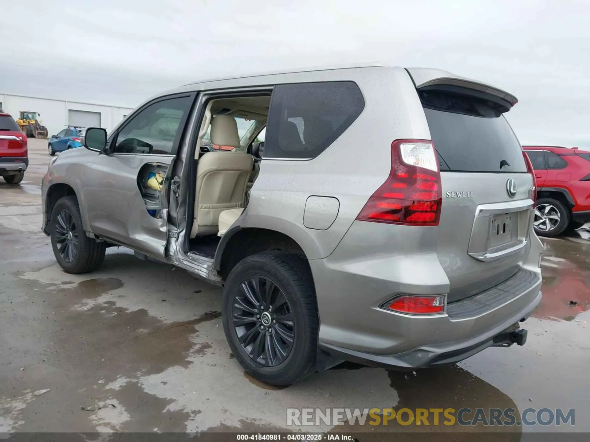 3 fotografías del automóvil dañado JTJAM7BX7L5257561 LEXUS GX 460 2020