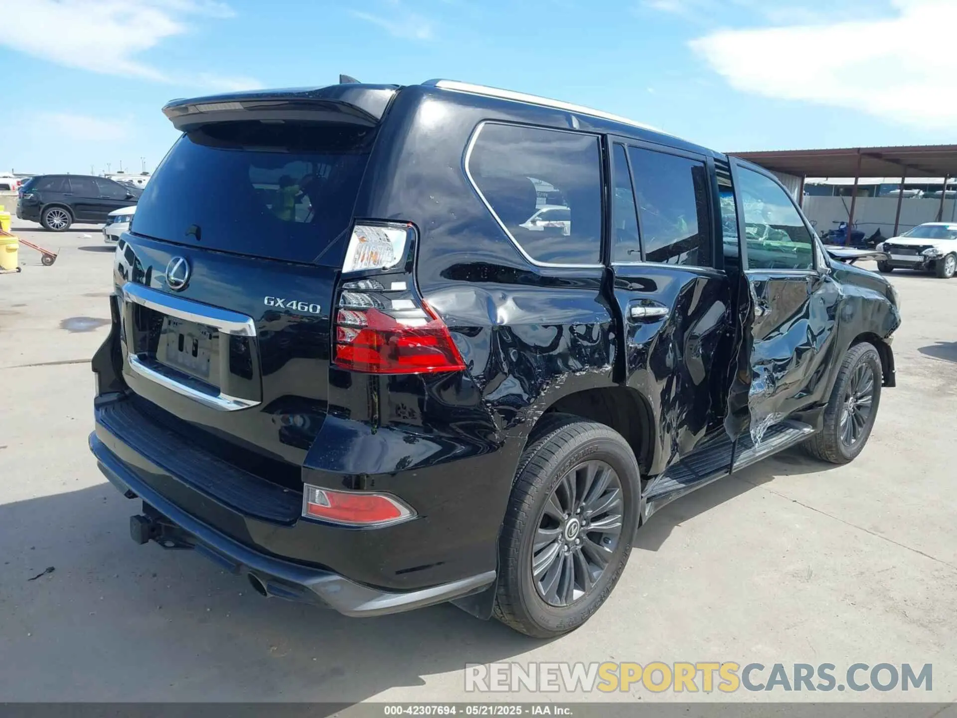 4 fotografías del automóvil dañado JTJGM7BX9L5263372 LEXUS GX 460 2020