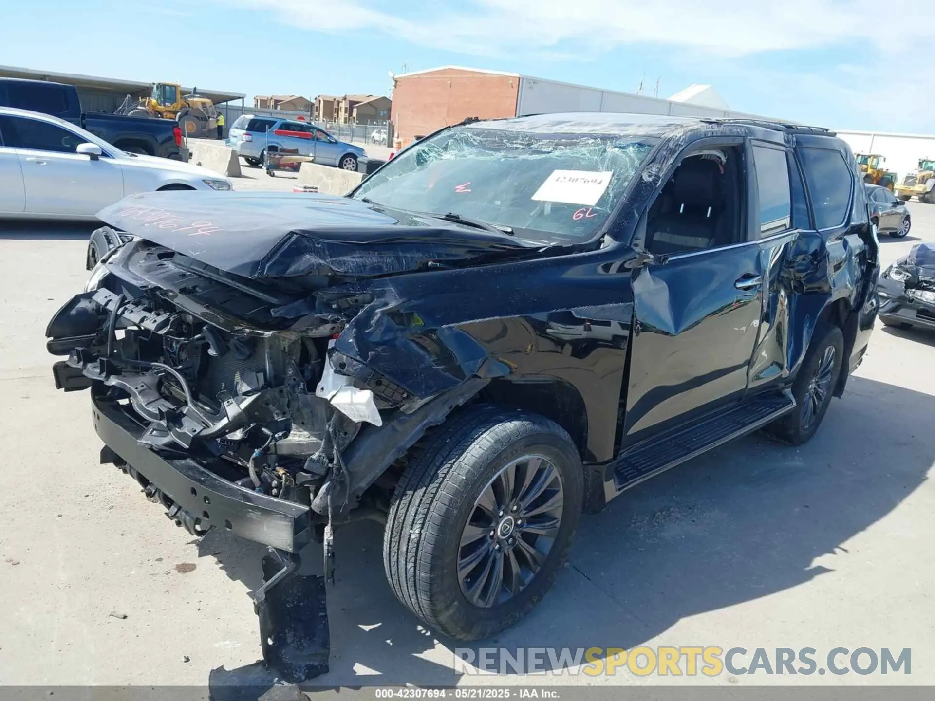 6 fotografías del automóvil dañado JTJGM7BX9L5263372 LEXUS GX 460 2020