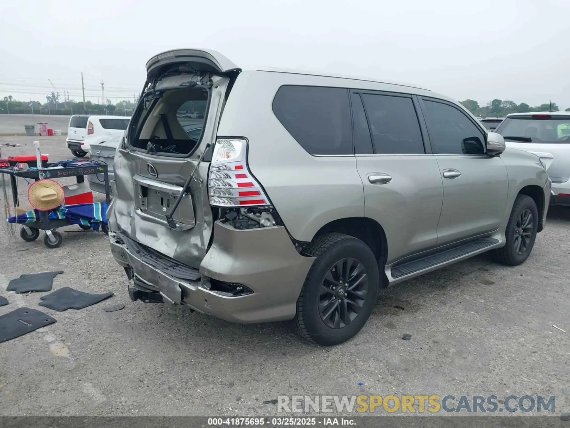 4 fotografías del automóvil dañado JTJAM7BX2M5298598 LEXUS GX 460 2021