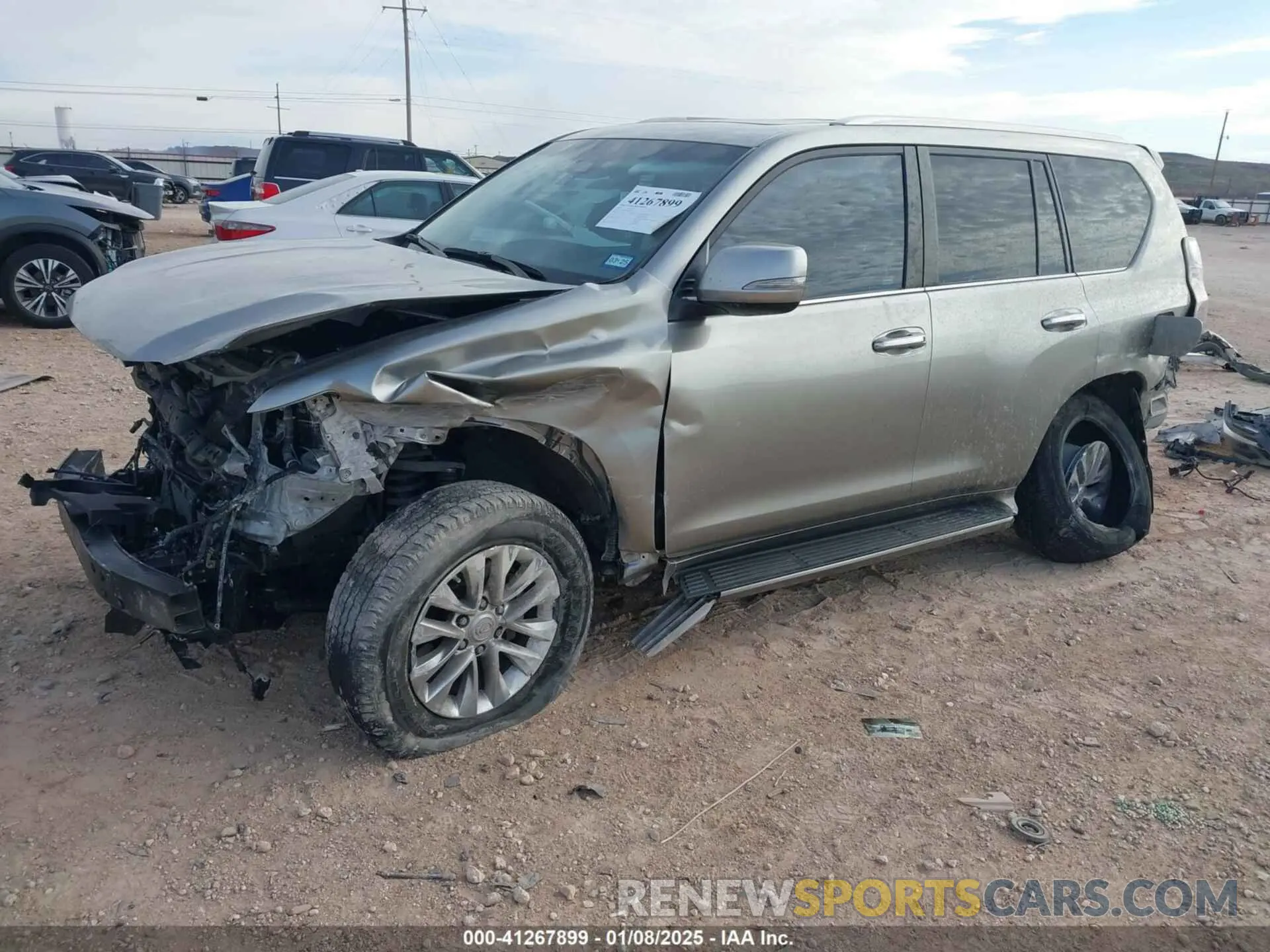 2 fotografías del automóvil dañado JTJAM7BX3M5283110 LEXUS GX 460 2021