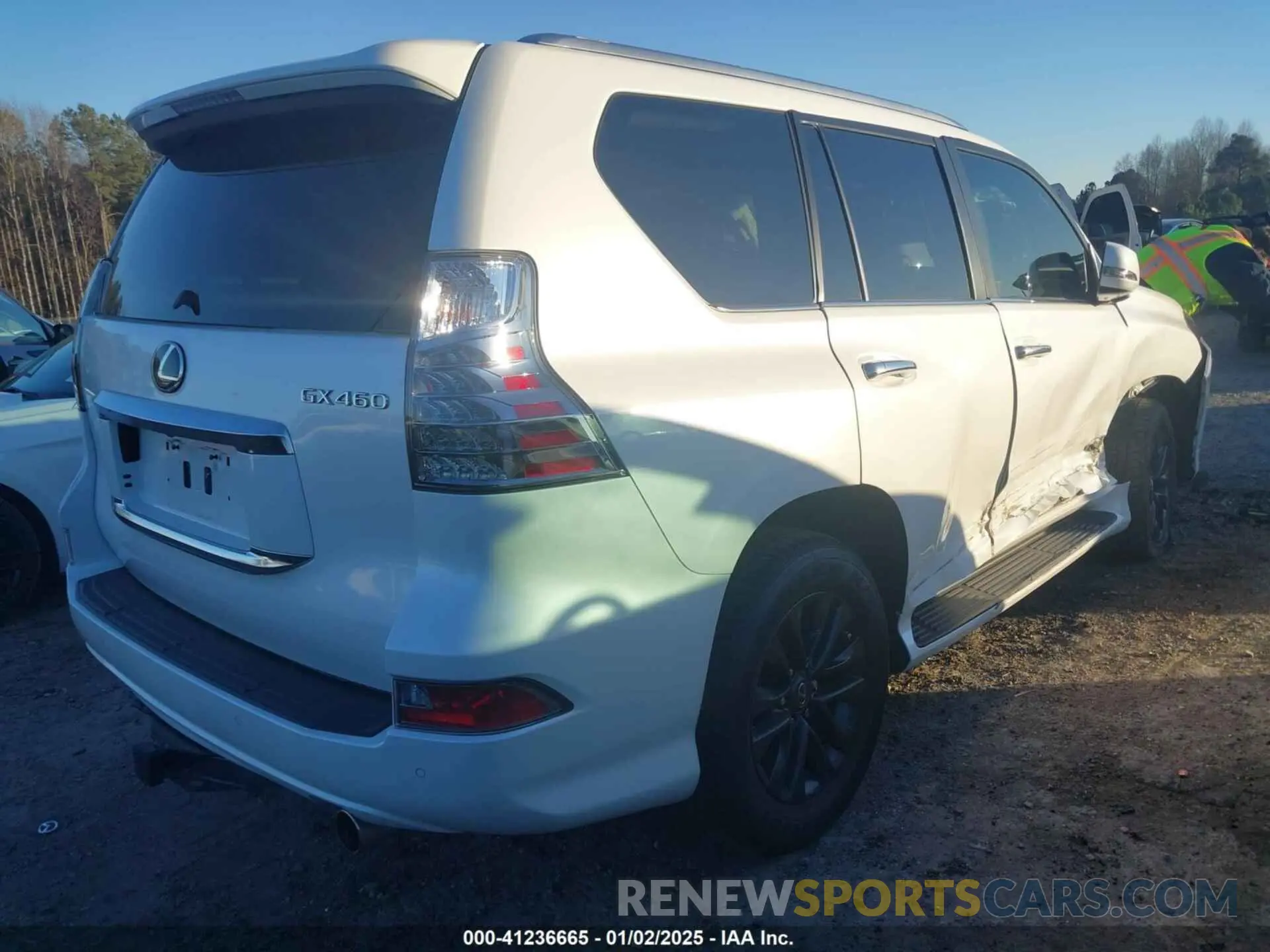 4 fotografías del automóvil dañado JTJAM7BX3M5304666 LEXUS GX 460 2021