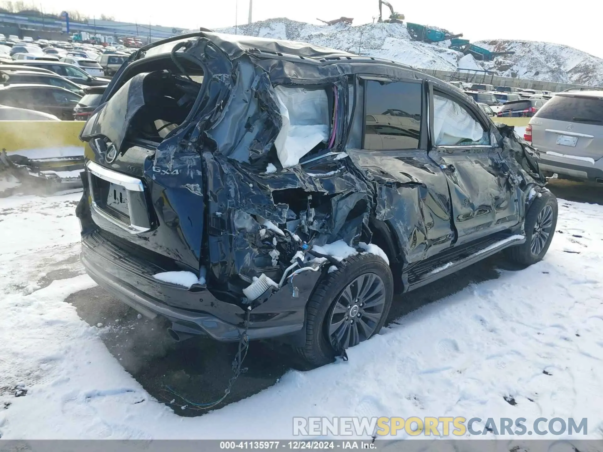 4 fotografías del automóvil dañado JTJAM7BX6M5289998 LEXUS GX 460 2021
