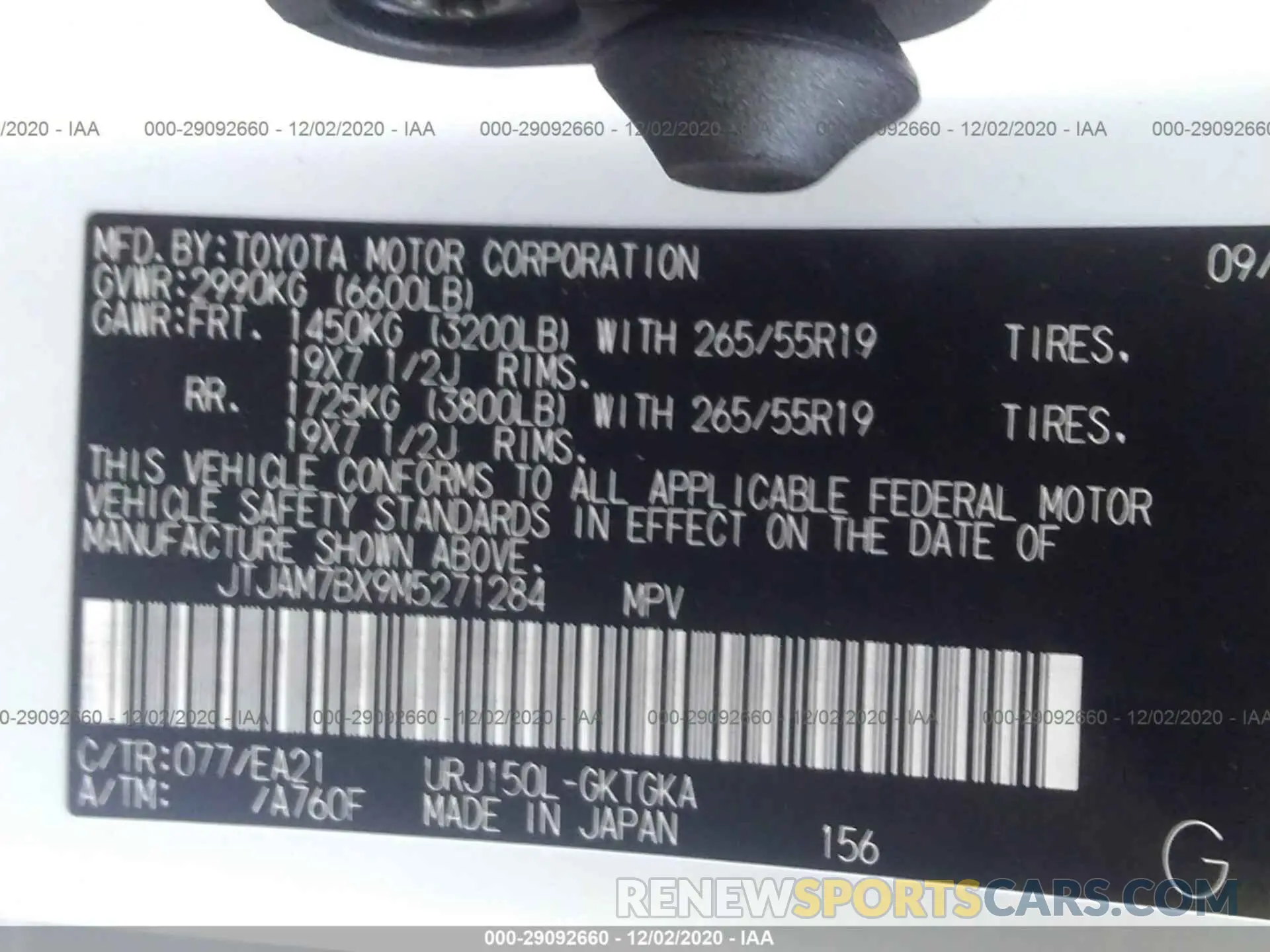 9 fotografías del automóvil dañado JTJAM7BX9M5271284 LEXUS GX 460 2021
