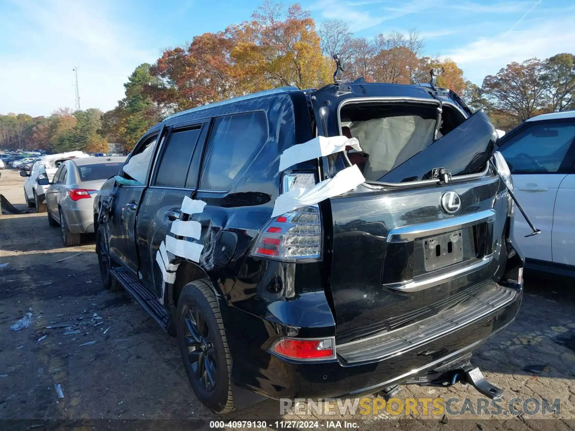 3 fotografías del automóvil dañado JTJAM7BXXM5274436 LEXUS GX 460 2021