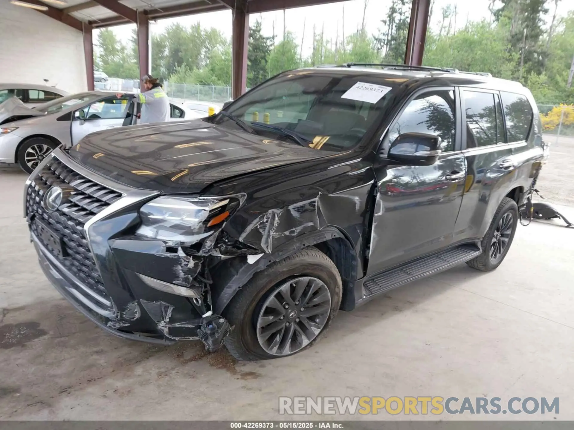 2 fotografías del automóvil dañado JTJAM7BX3N5333036 LEXUS GX 460 2022