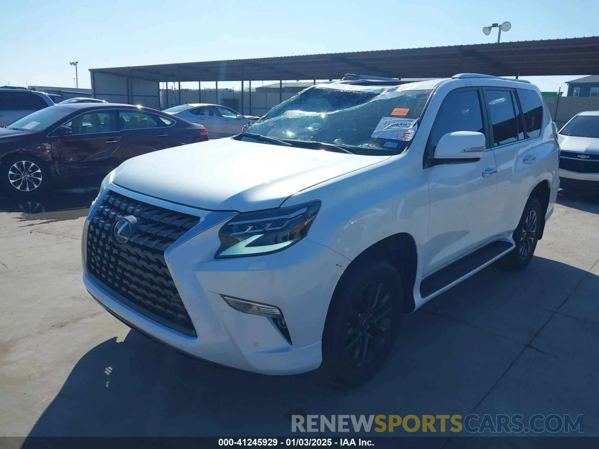 2 fotografías del automóvil dañado JTJAM7BX5N5312706 LEXUS GX 460 2022