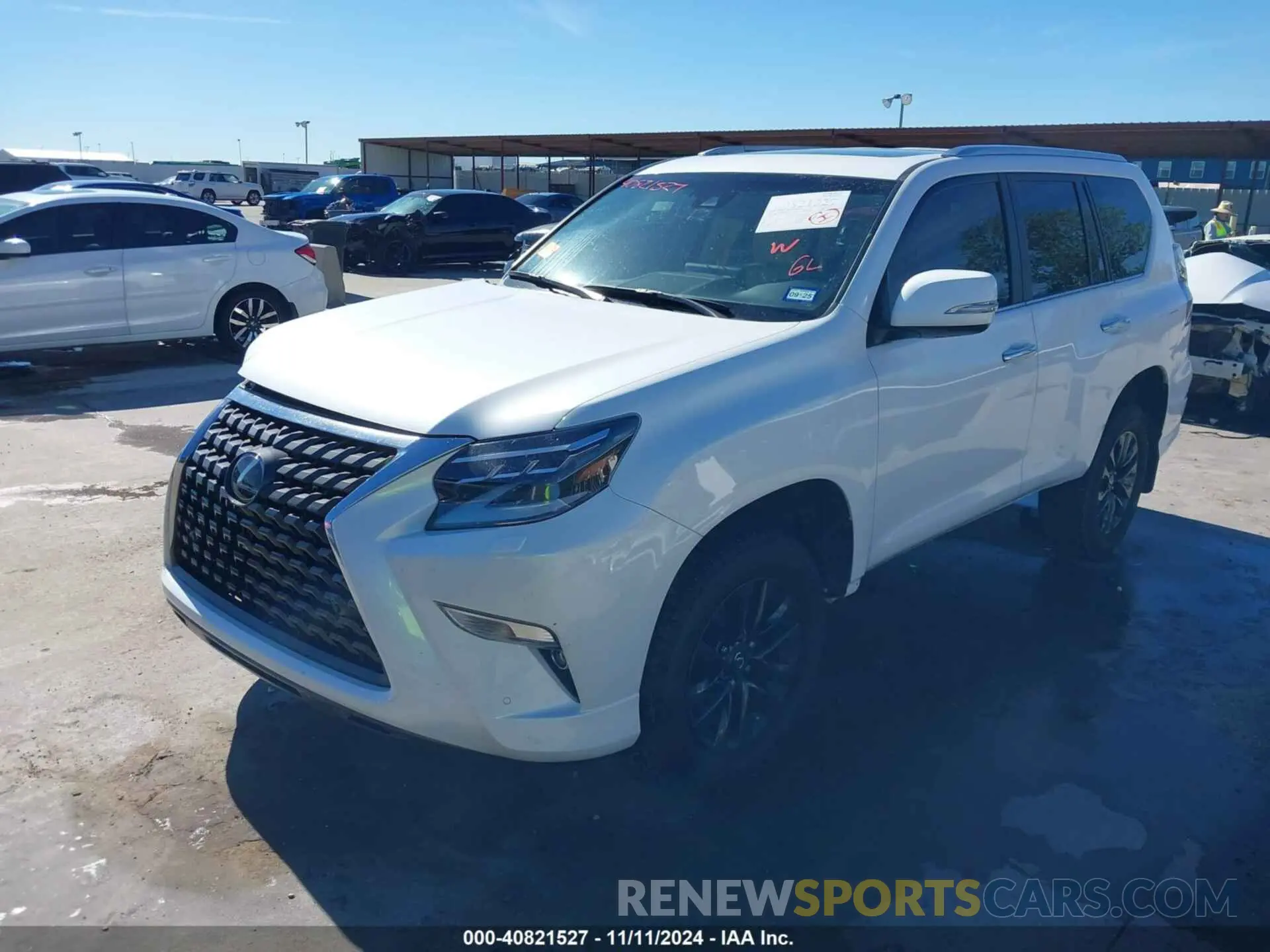 2 fotografías del automóvil dañado JTJAM7BX5N5337296 LEXUS GX 460 2022