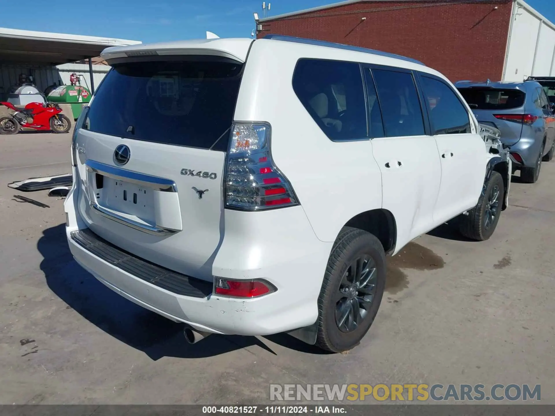 4 fotografías del automóvil dañado JTJAM7BX5N5337296 LEXUS GX 460 2022