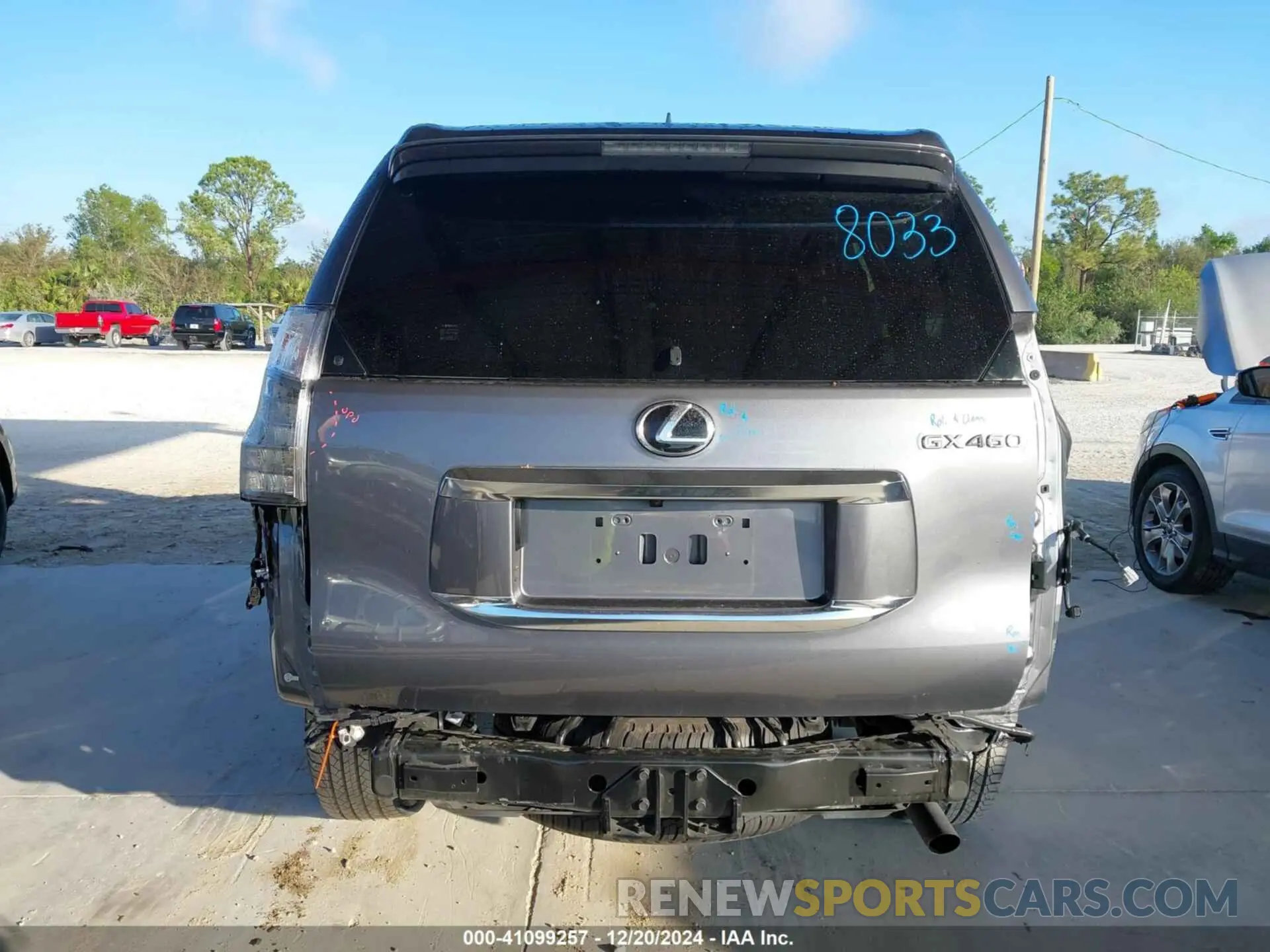 6 fotografías del automóvil dañado JTJAM7BX9N5309419 LEXUS GX 460 2022
