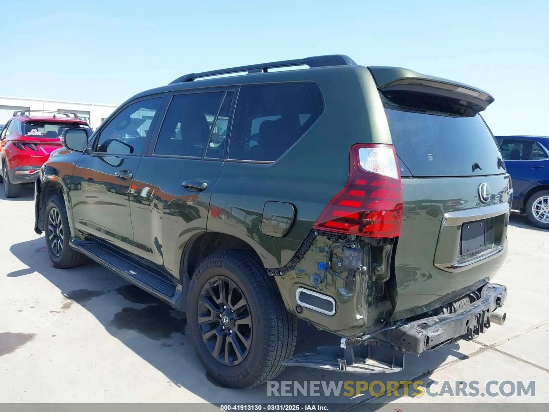 3 fotografías del automóvil dañado JTJKM7BX0N5318806 LEXUS GX 460 2022