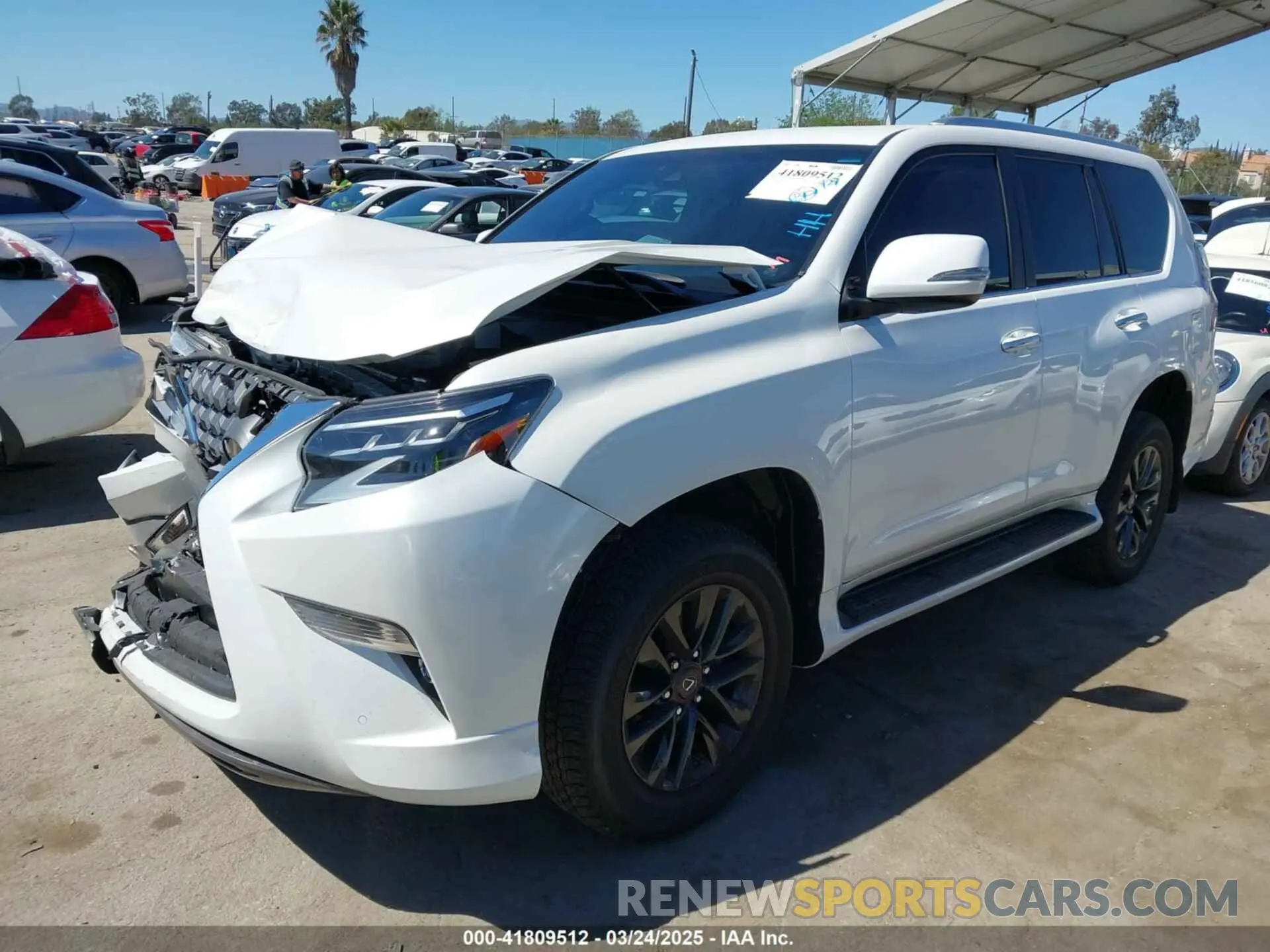 2 fotografías del automóvil dañado JTJAM7BX0P5372248 LEXUS GX 460 2023