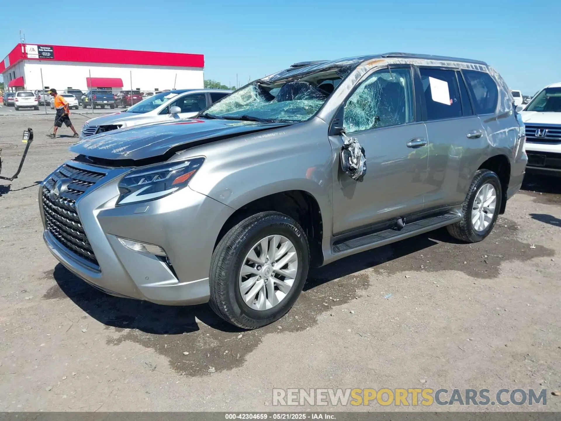 2 fotografías del automóvil dañado JTJAM7BX9P5355304 LEXUS GX 460 2023