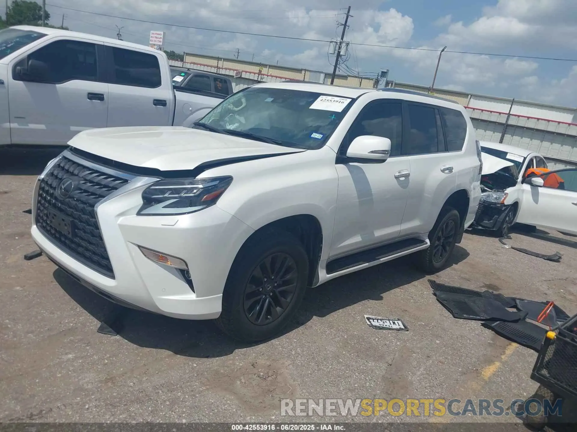 2 fotografías del automóvil dañado JTJAM7BXXP5382057 LEXUS GX 460 2023