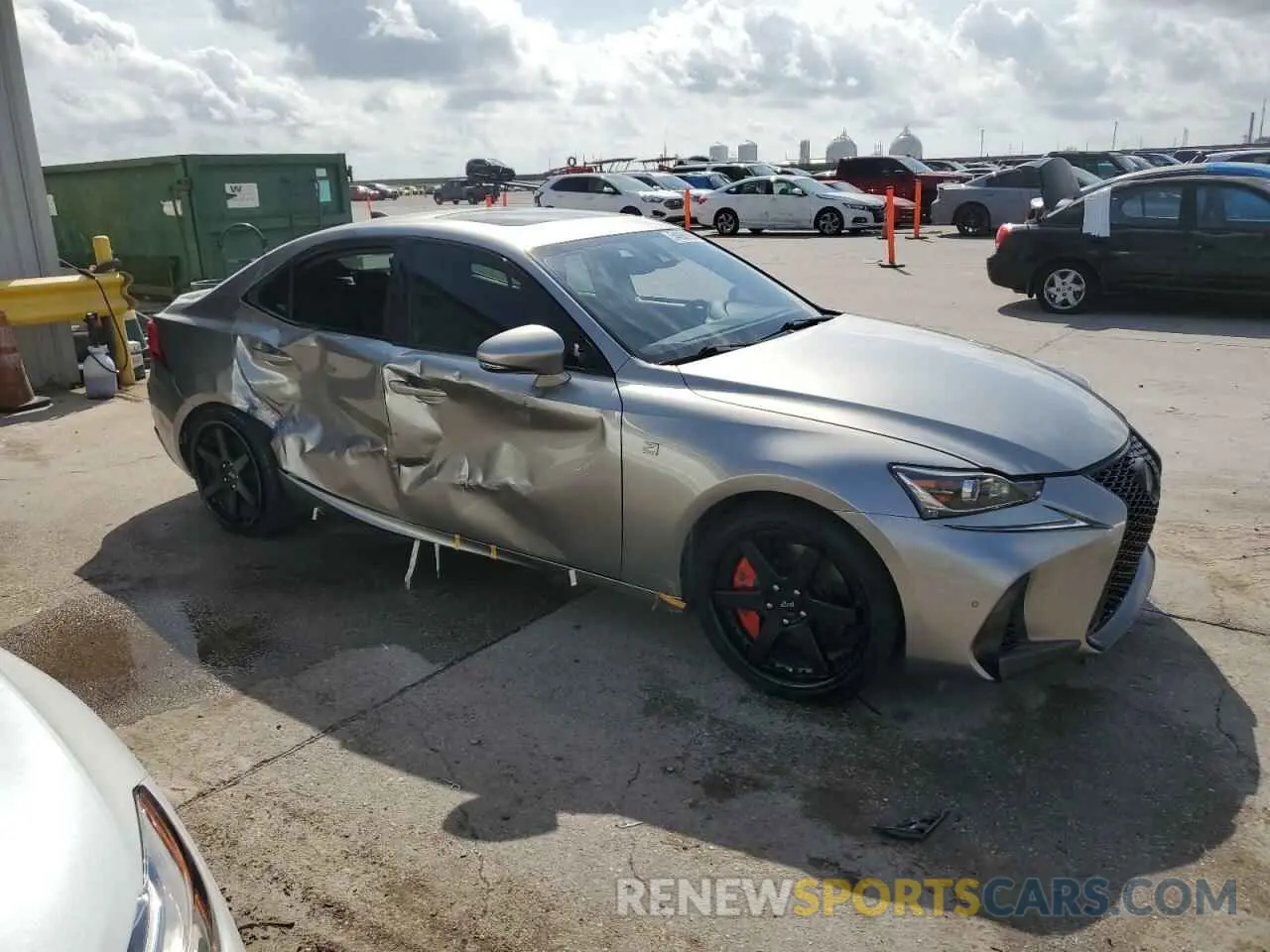 4 fotografías del automóvil dañado JTHBA1D20K5090519 LEXUS IS 2019