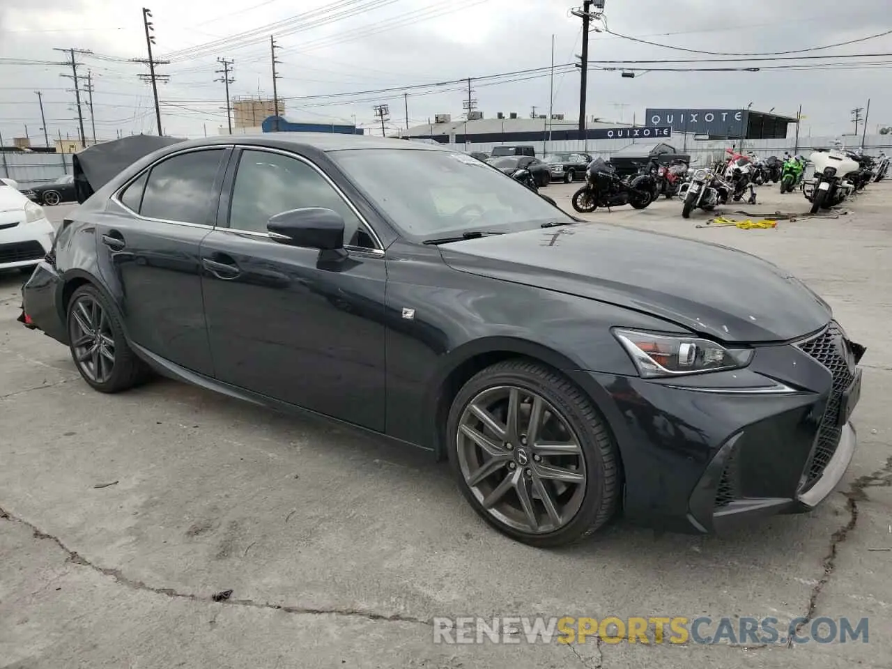 4 fotografías del automóvil dañado JTHBA1D25K5087678 LEXUS IS 2019
