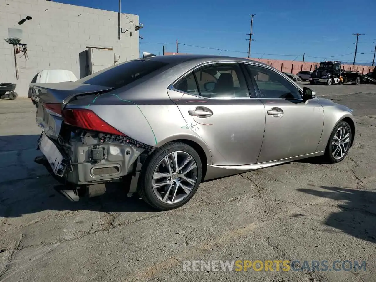 3 fotografías del automóvil dañado JTHBA1D27K5090114 LEXUS IS 2019
