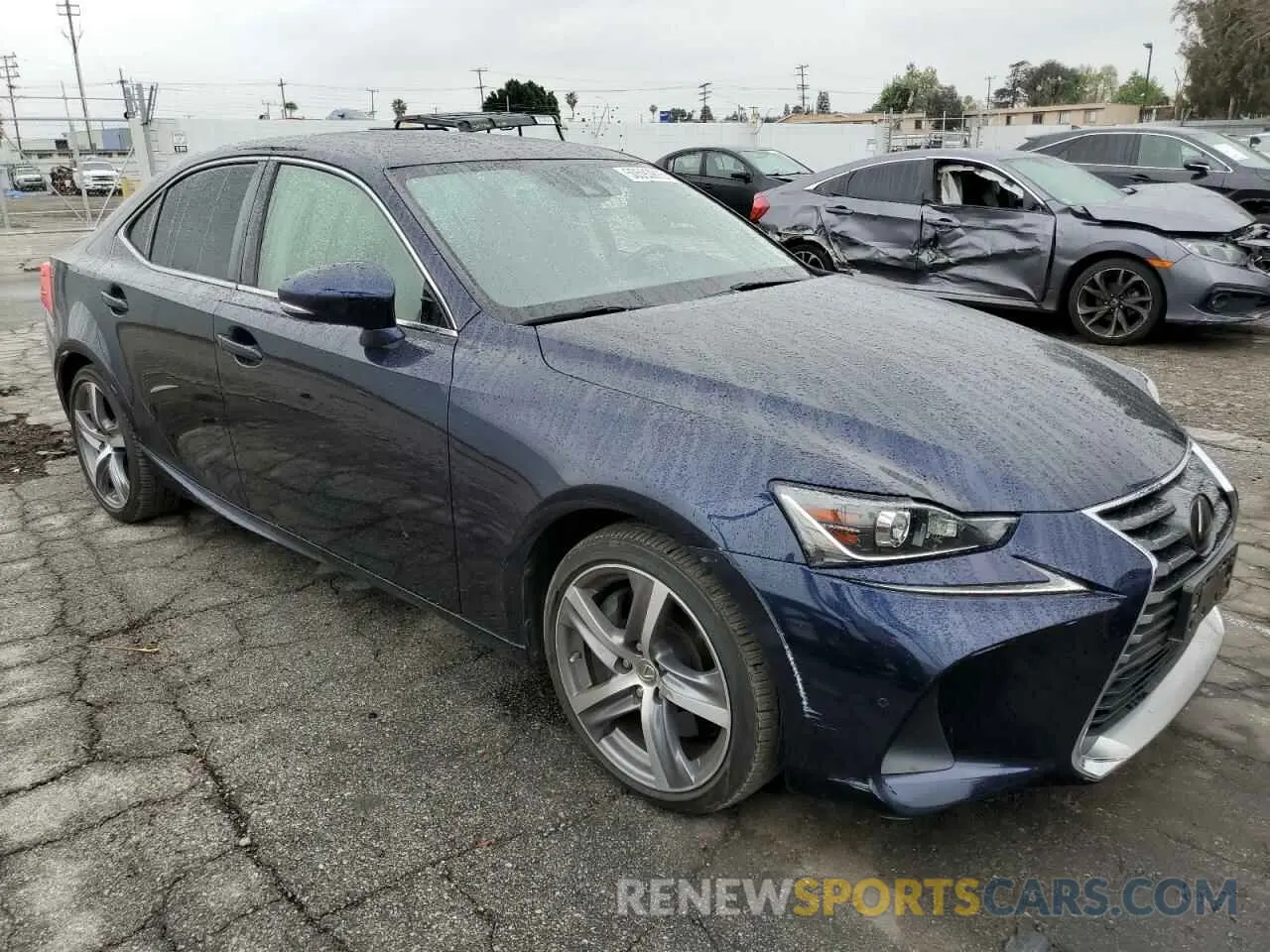 4 fotografías del automóvil dañado JTHBA1D28K5100097 LEXUS IS 2019