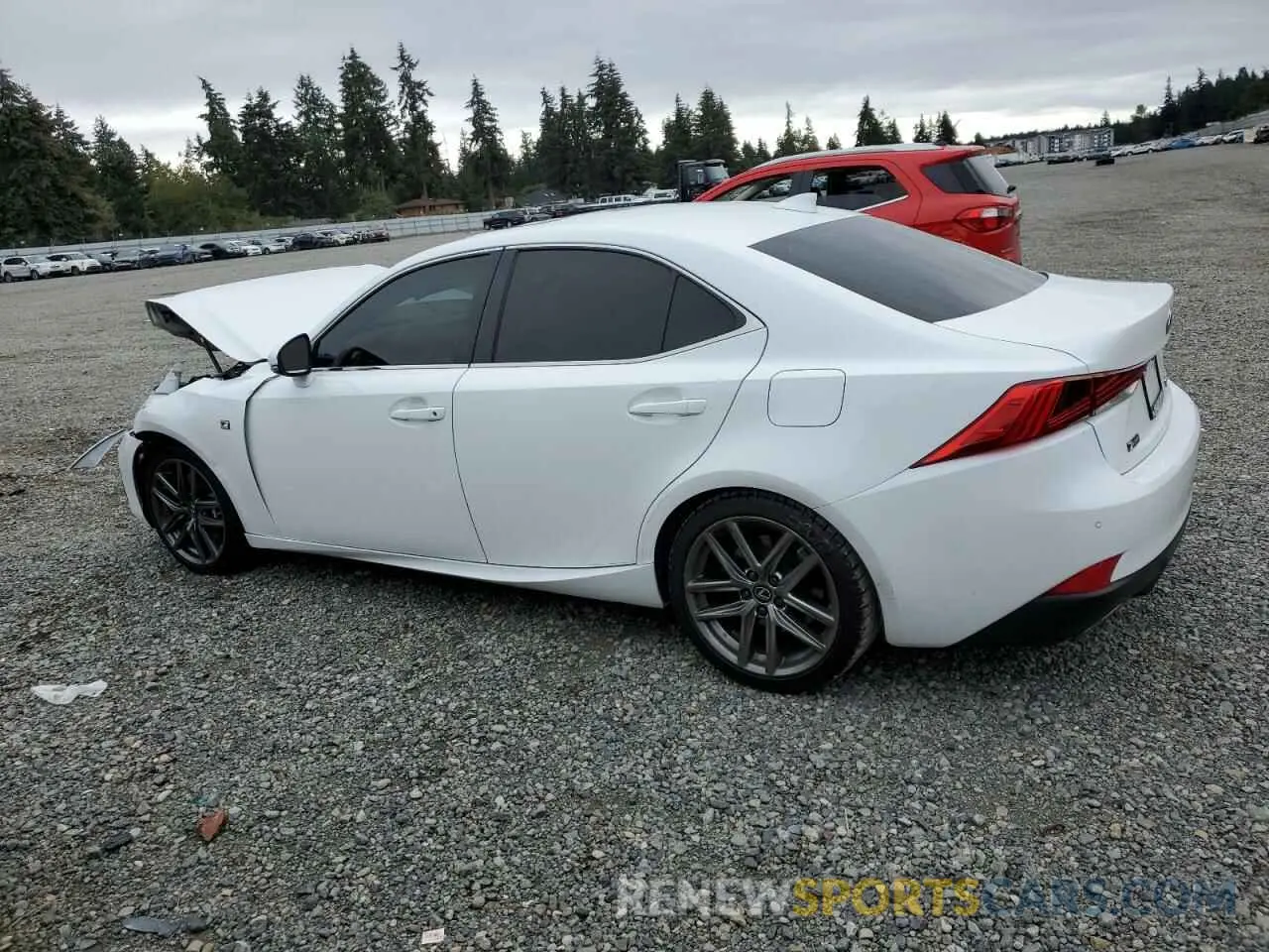 2 fotografías del automóvil dañado JTHBZ1D26K5034044 LEXUS IS 2019