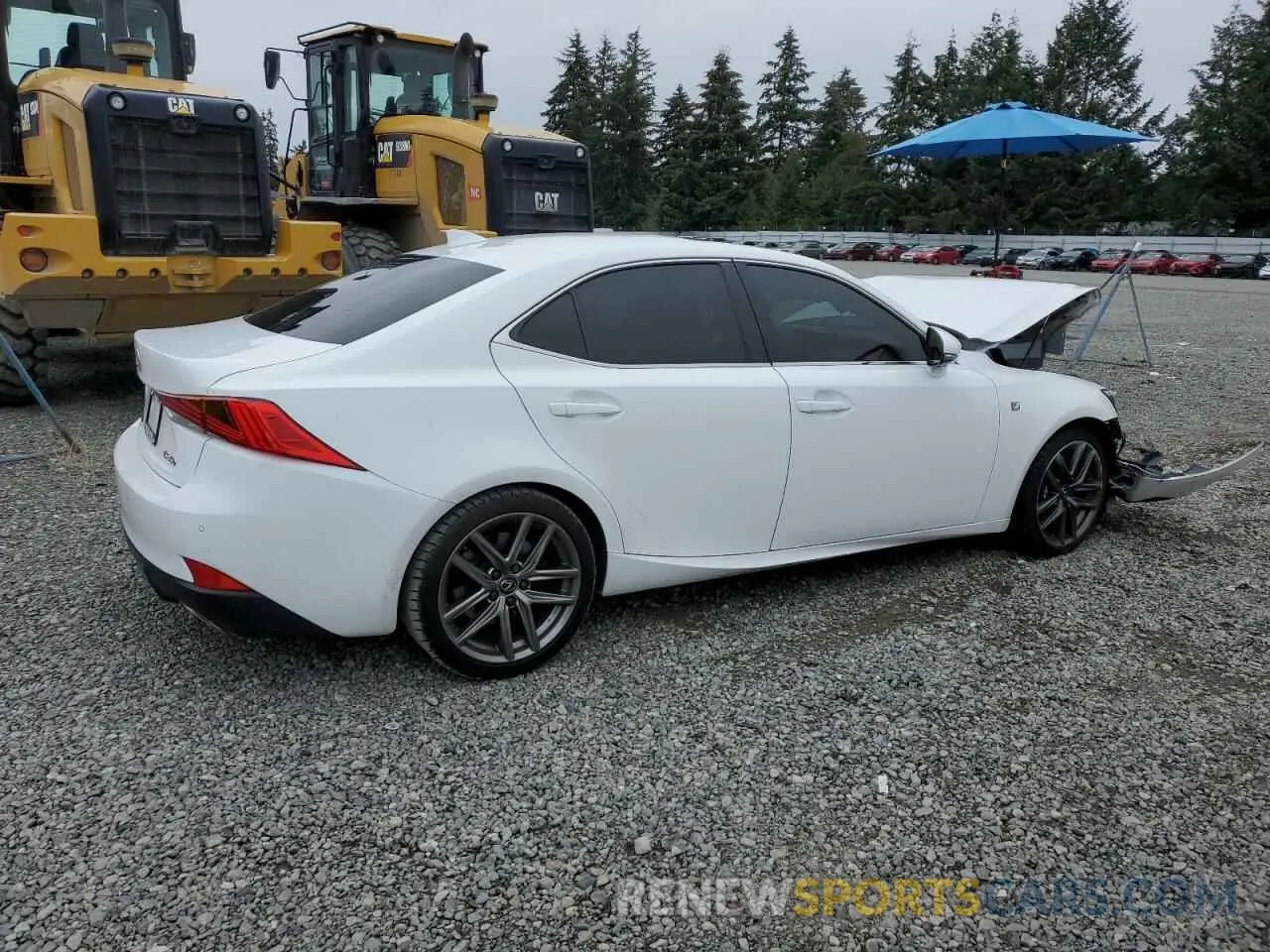 3 fotografías del automóvil dañado JTHBZ1D26K5034044 LEXUS IS 2019