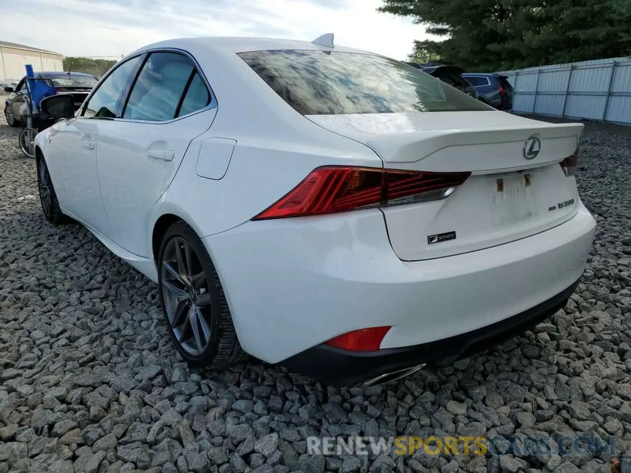 3 fotografías del automóvil dañado JTHC81D20K5037125 LEXUS IS 2019